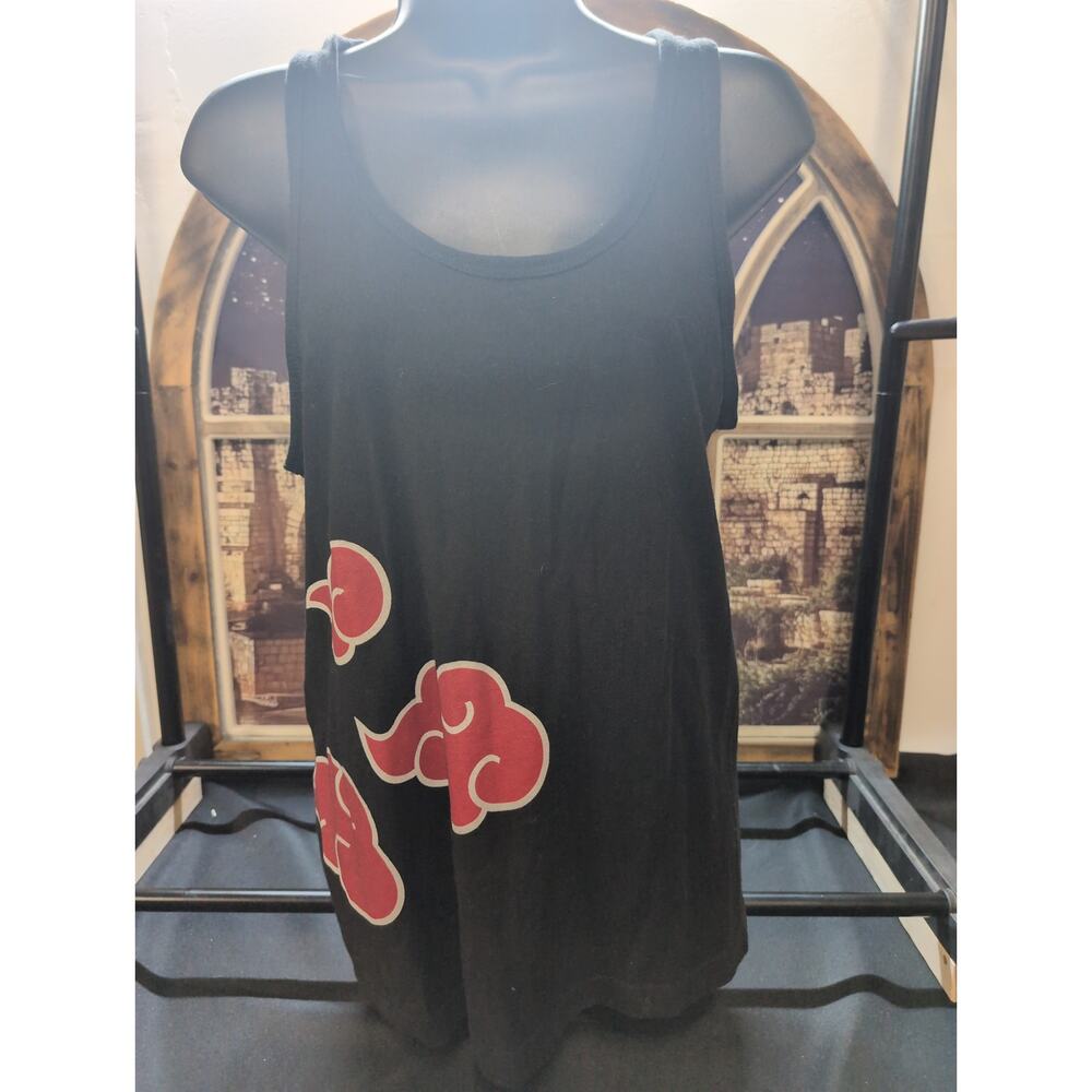 naruto 20th anniversary tank top shippuden size small black hot topic